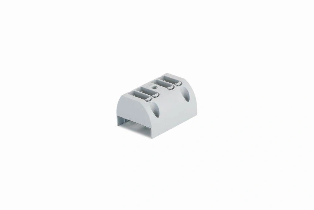 Modul Toolless-Connection pt. 4 cleme, montaj pe bare de Cu