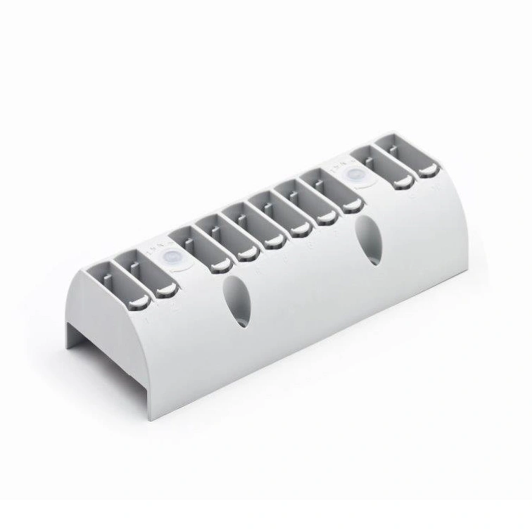 Modul Toolless-Connection pt. 10 cleme, montaj pe bare de Cu