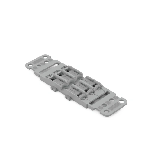 Mounting carrier with strain relief, 3-way, screw mounting