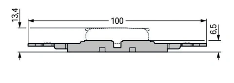 Mounting carrier with strain relief, 3-way, screw mounting_2