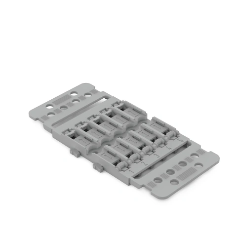 Mounting carrier with strain relief, 5-way, screw mounting