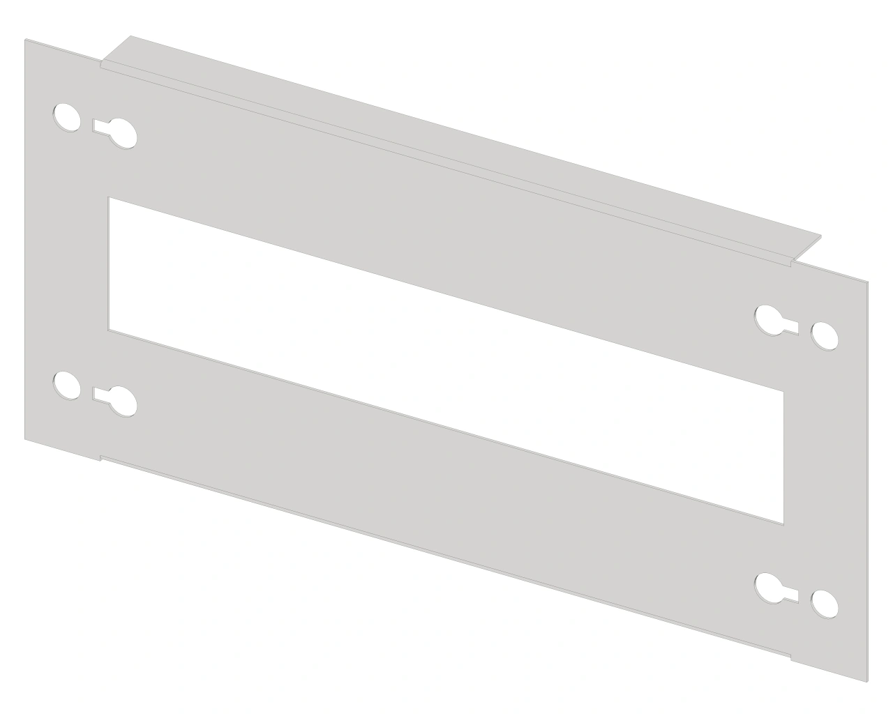 Mască decupată metalică 1G3 (Lăţ=1PC / Înălţ=3UV)