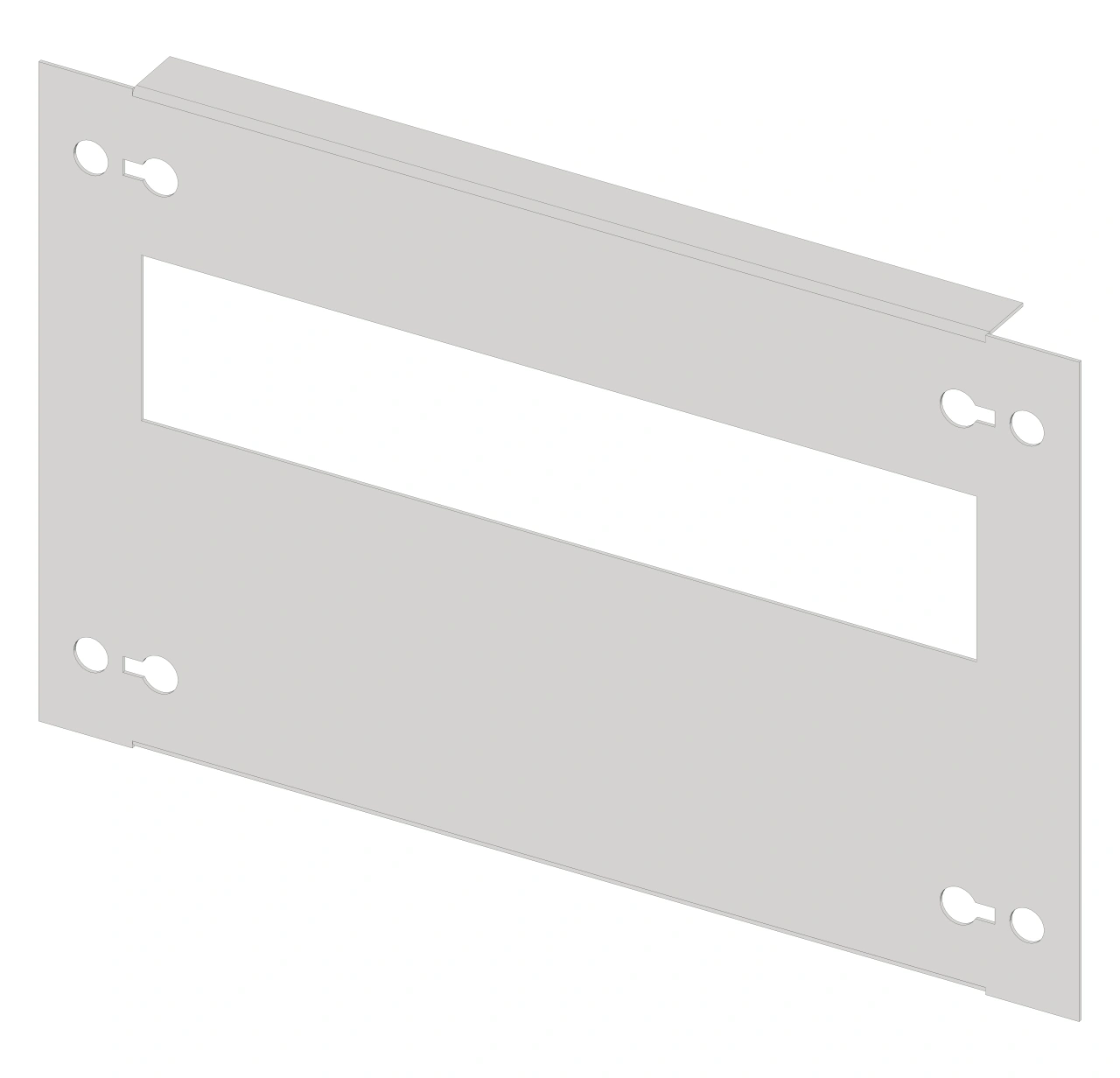 Mască decupată metalică 1G4 (Lăţ=1PC / Înălţ=4UV)