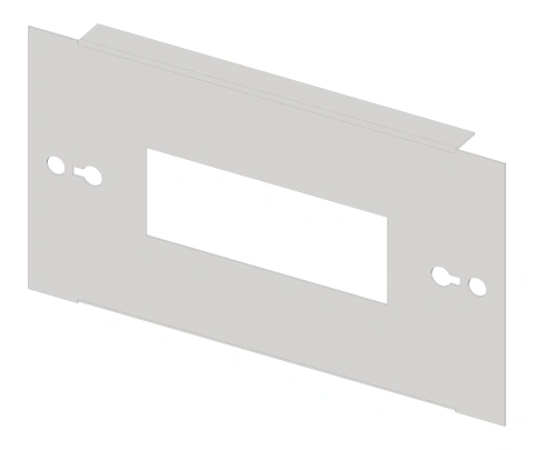 Divided front plate 2G3, 1 piece, sheet steel, 7MW