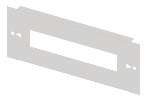 Divided front plate 3G3, 1 piece, sheet steel, 13MW