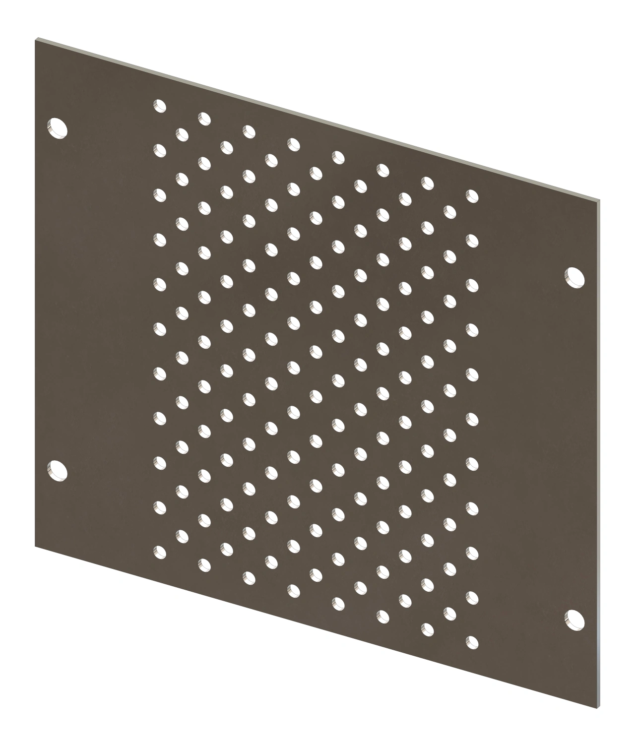 Perforated Mounting Plate width 200mm, 3 Modul Heights