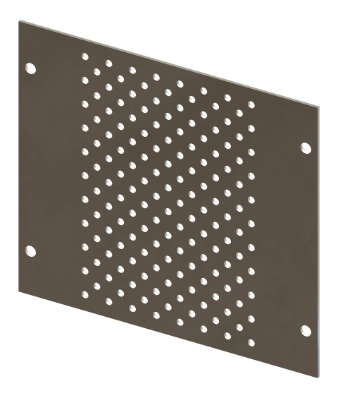 Perforated Mounting Plate width 200mm, 3 Modul Heights