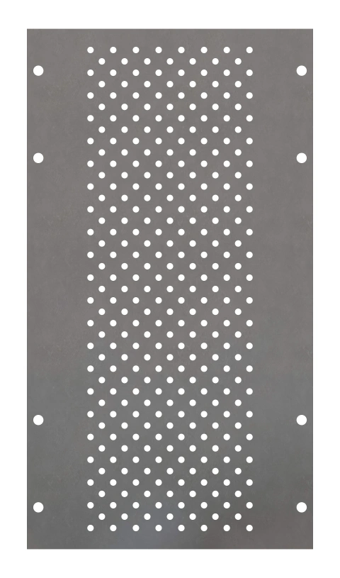 Perforated Mounting Plate width 200mm, 6 Modul Heights_1
