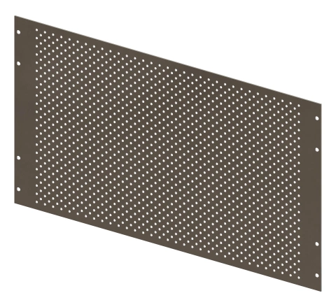 Perforated Mounting plate width 2/ 6 Modul heights