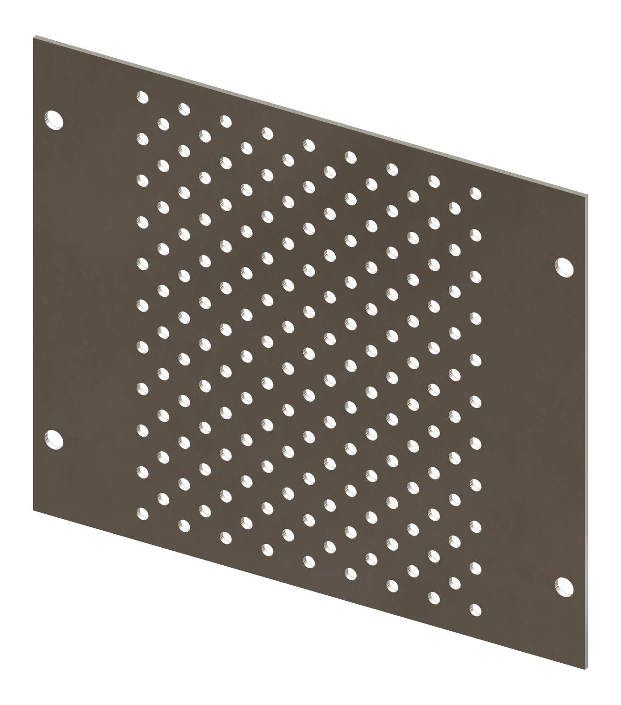 Perforated Mounting Plate width 208mm, 3 Modul Heights