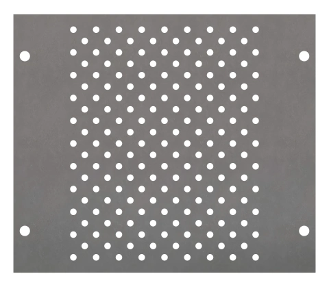 Perforated Mounting Plate width 208mm, 3 Modul Heights_1