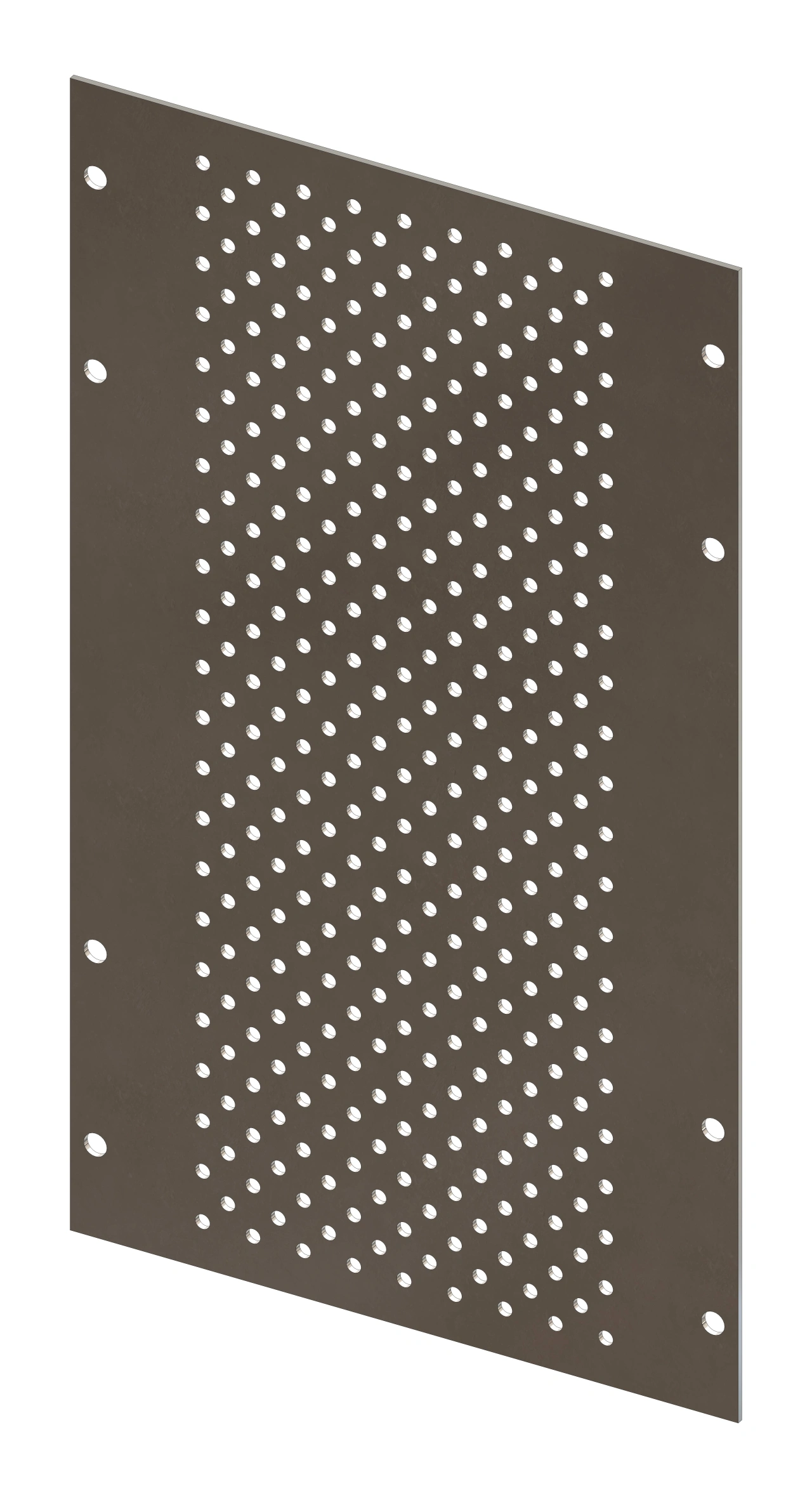 Perforated Mounting Plate width 208mm, 6 Modul Heights