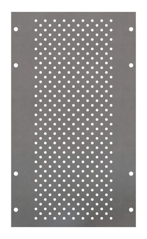 Perforated Mounting Plate width 208mm, 6 Modul Heights_1