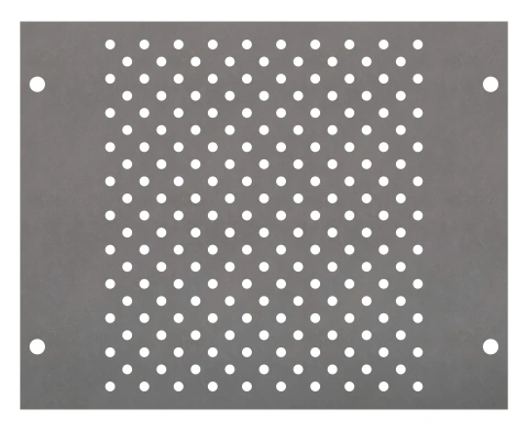 Perforated Mounting Plate width 220mm, 3 Modul Heights_1
