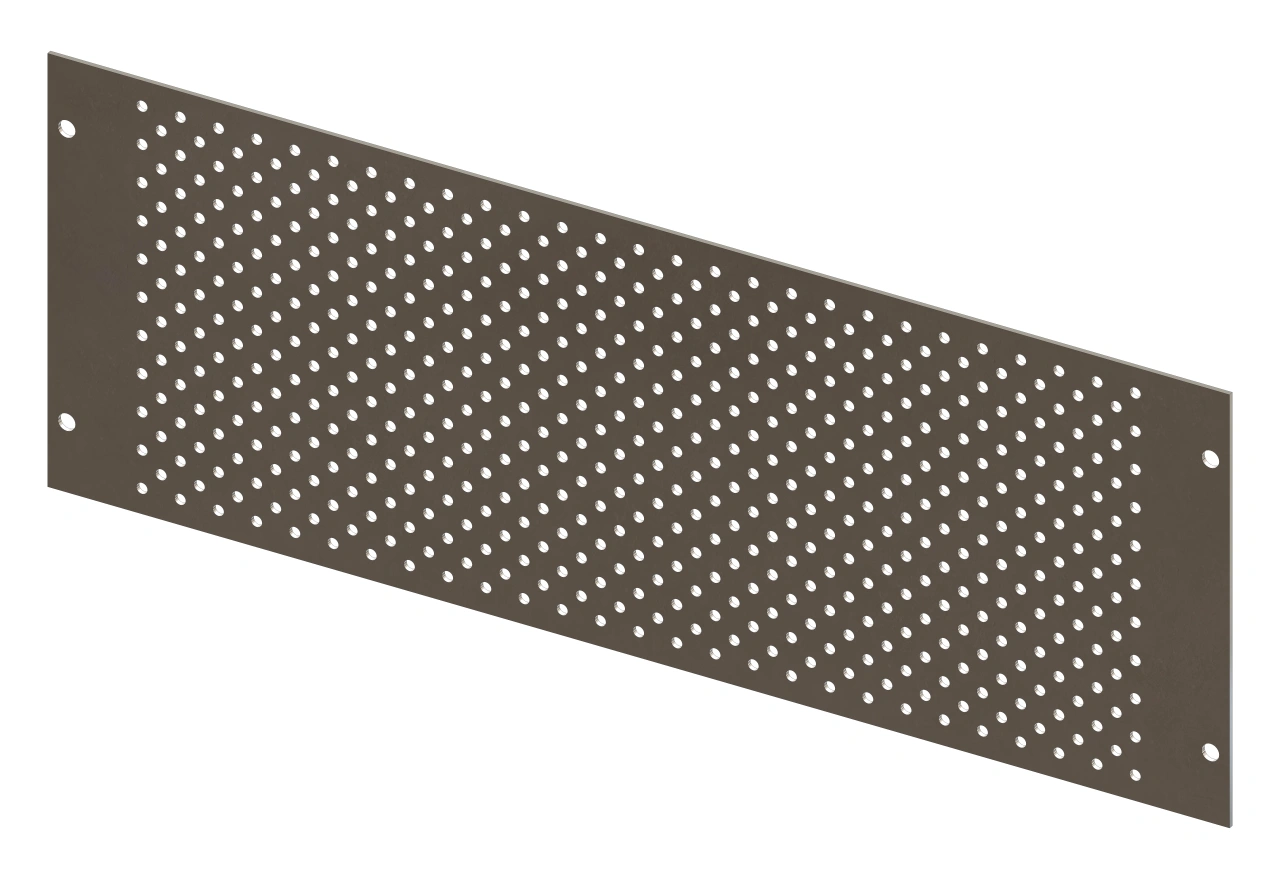 Perforated Mounting Plate width 420mm, 3 Modul Heights