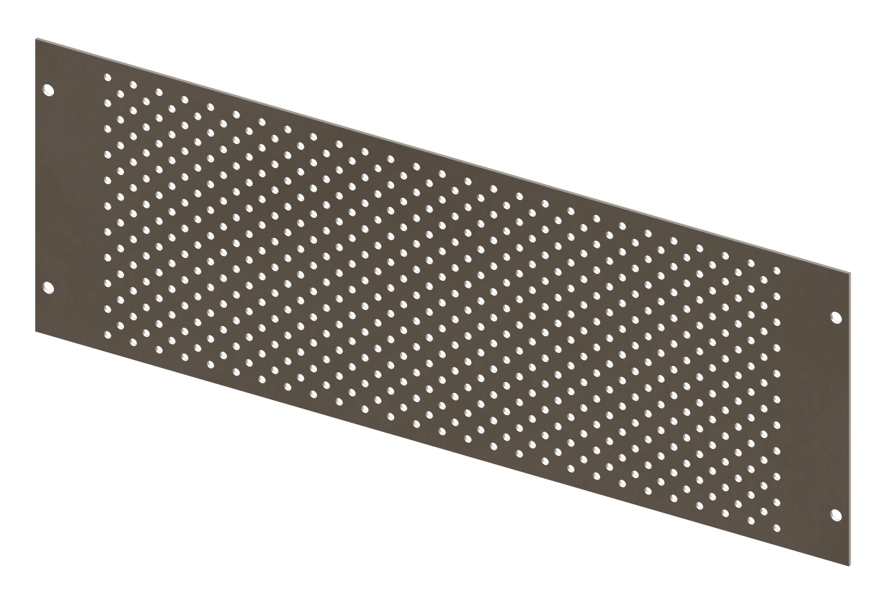 Perforated Mounting Plate width 428mm, 3 Modul Heights