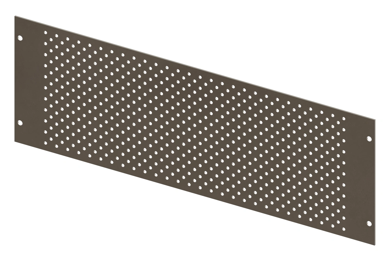 Perforated Mounting Plate width 440mm, 3 Modul Heights