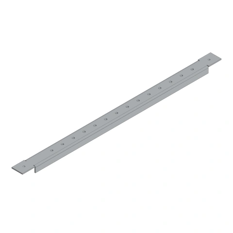 Șină perforată pentru sistem de 60 mm în dulap lățime 2