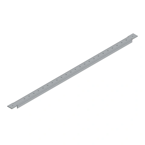 Șină perforată pentru sistem de 60 mm în dulap lățime 3