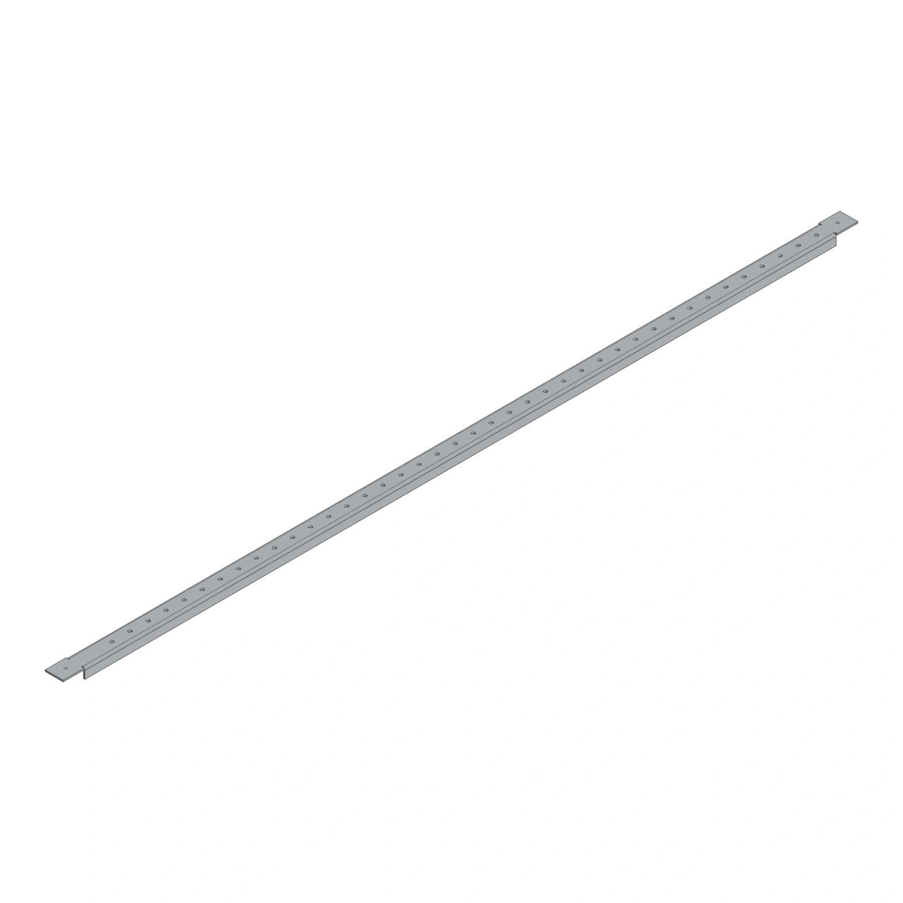 Șină perforată pentru sistem de 60 mm în dulap lățime 5