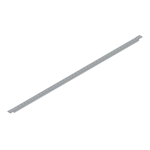 Șină perforată pentru sistem de 60 mm în dulap lățime 5