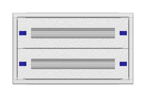 Modular chassis 2-7K, 2-rows, complete