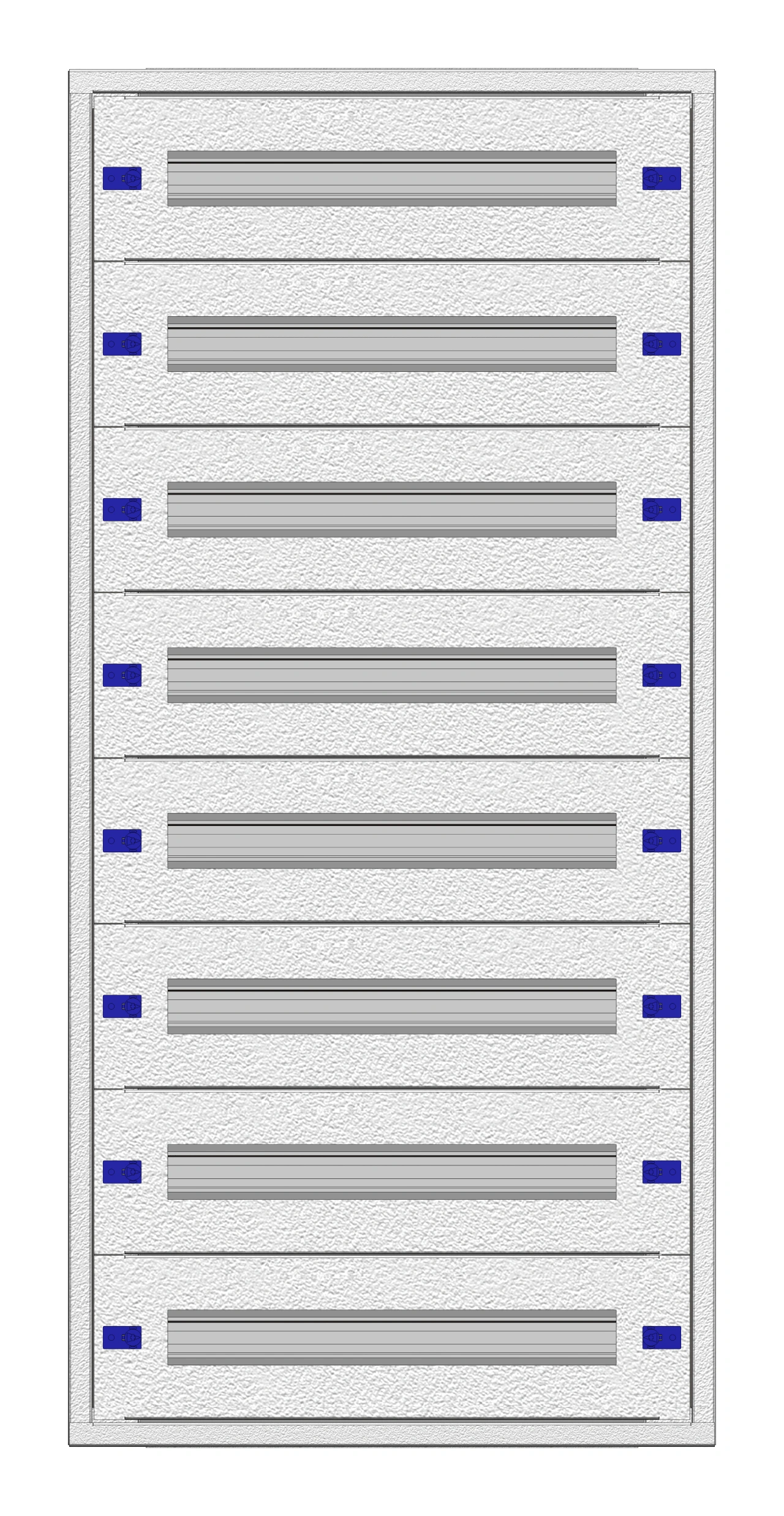 Modular chassis 2-24K, 8-rows, complete