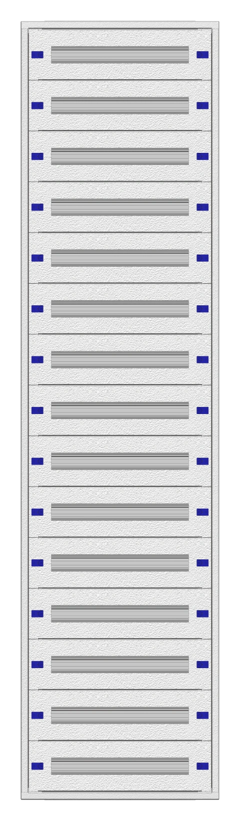 Modular chassis 2-45K, 15-rows, complete