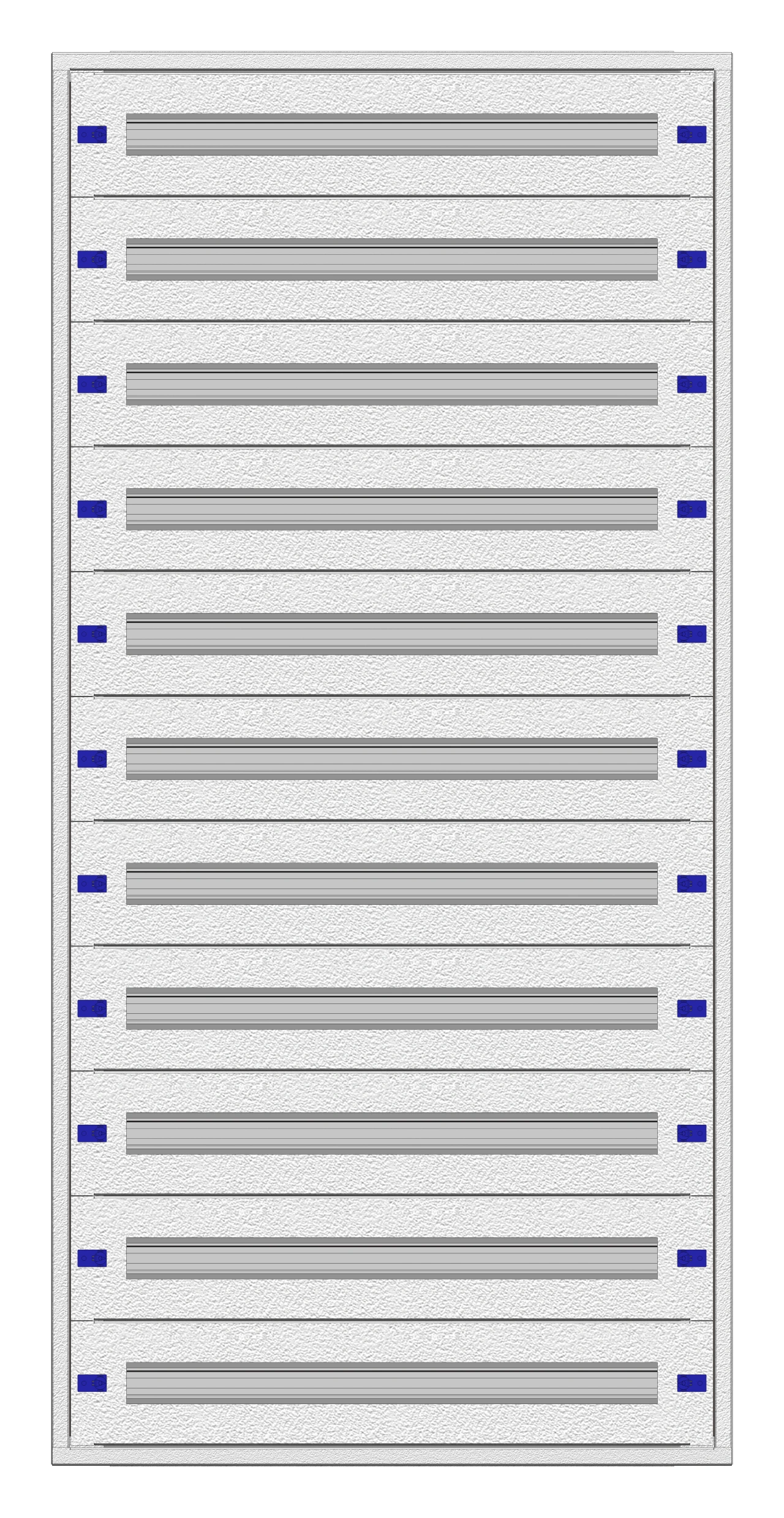 Modular chassis 3-33K, 11-rows, complete