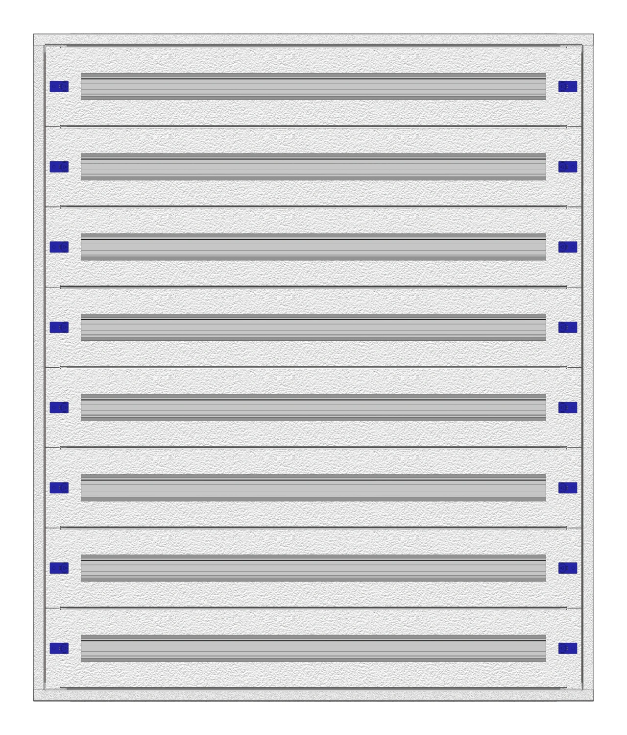 Modular chassis 4-24K, 8-rows, complete