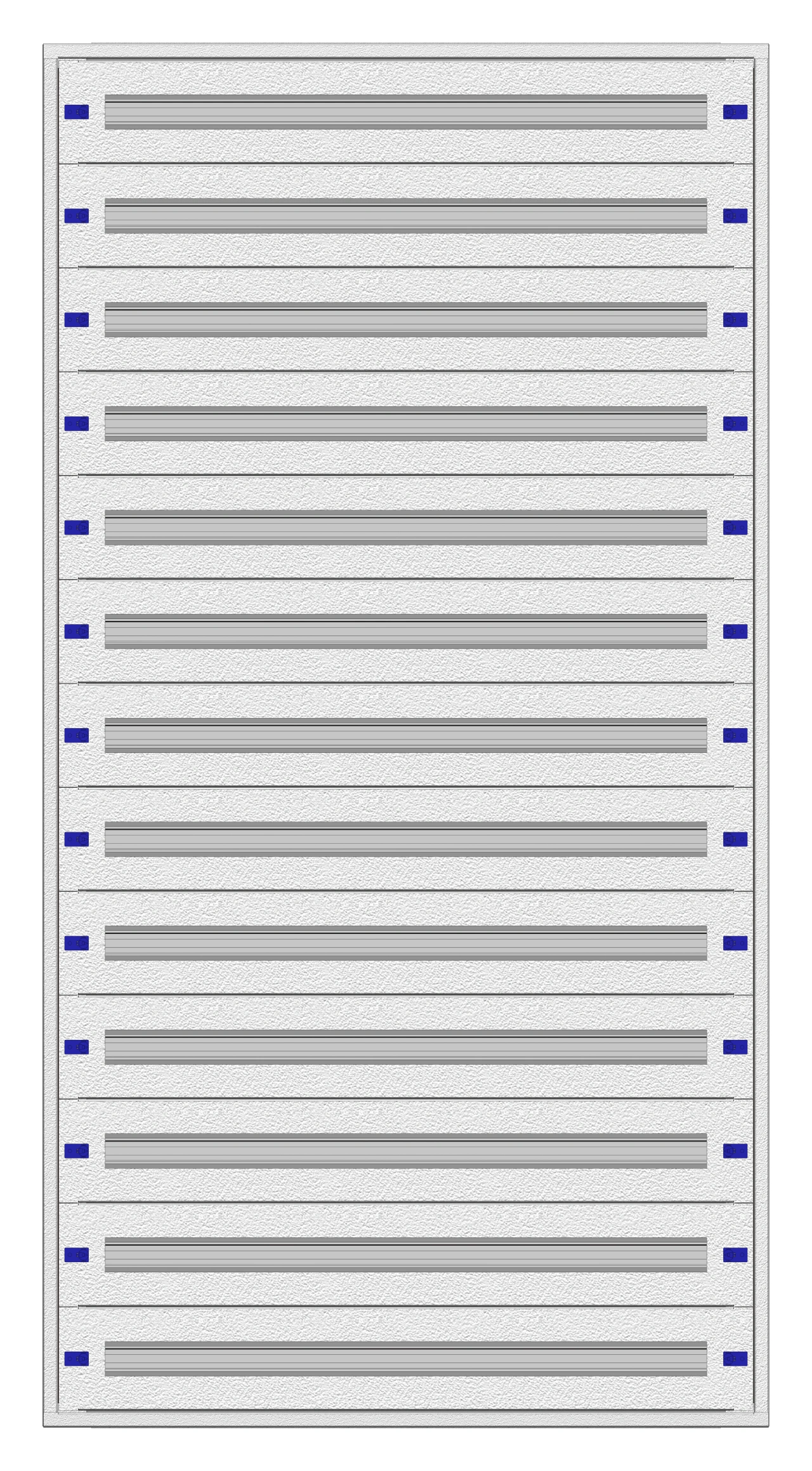 Modular chassis 4-39K, 13-rows, complete