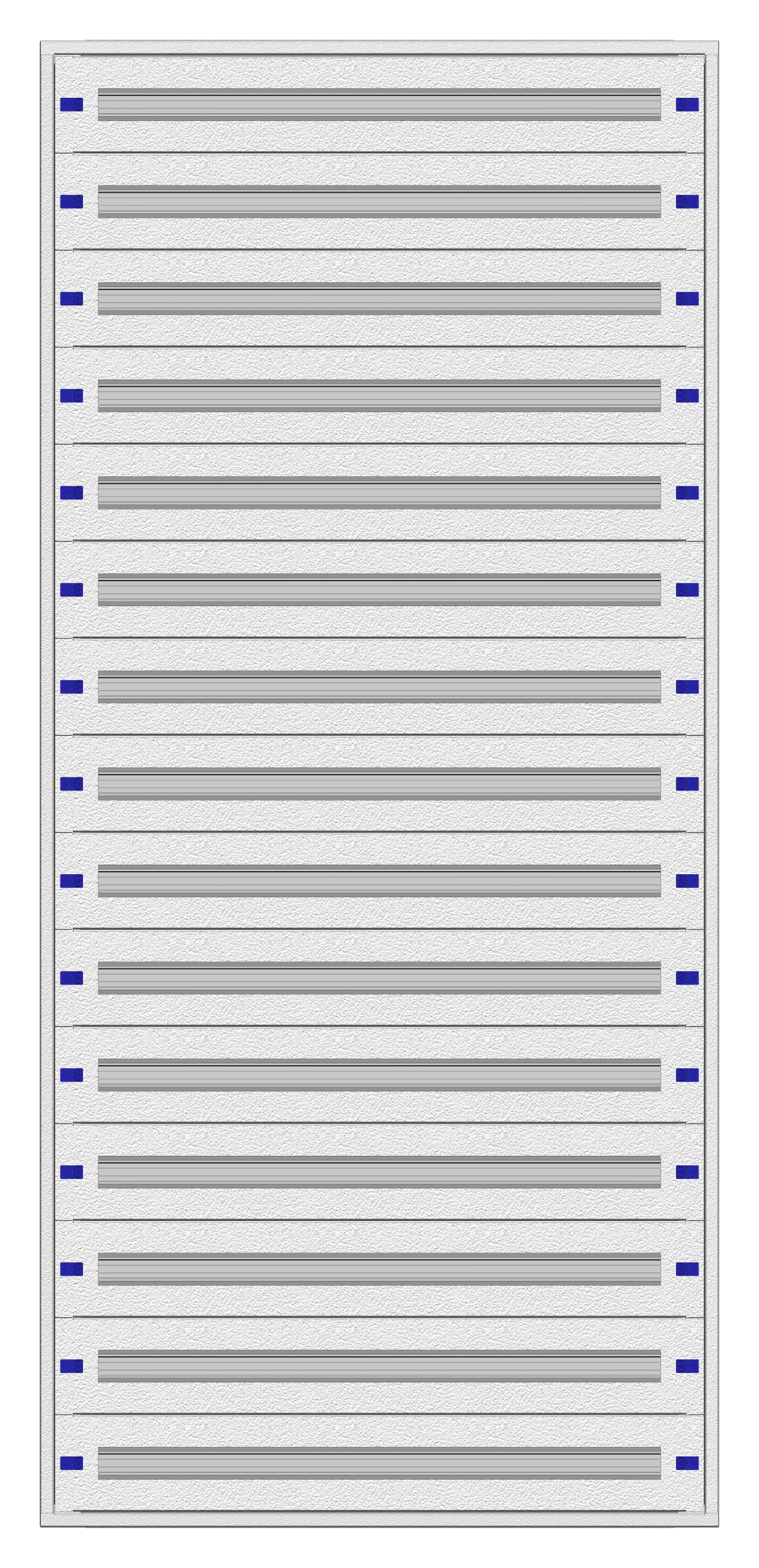 Modular chassis 4-45K, 15-rows, complete