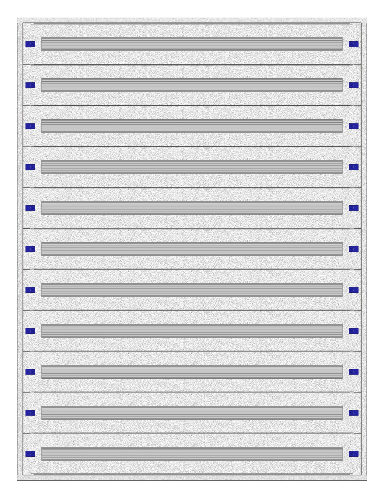 Modular chassis 5-33K, 11-rows, complete