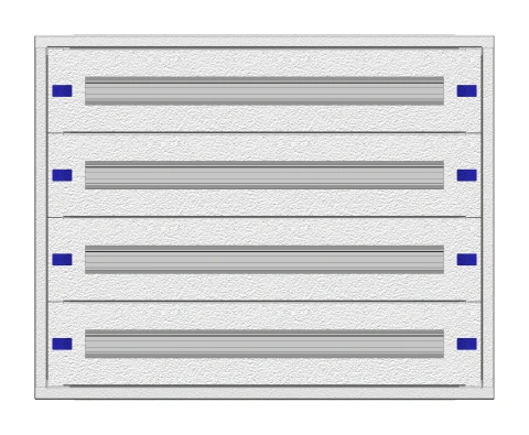 Modular chassis 3-12K flat, 4-rows, depth 100 mm