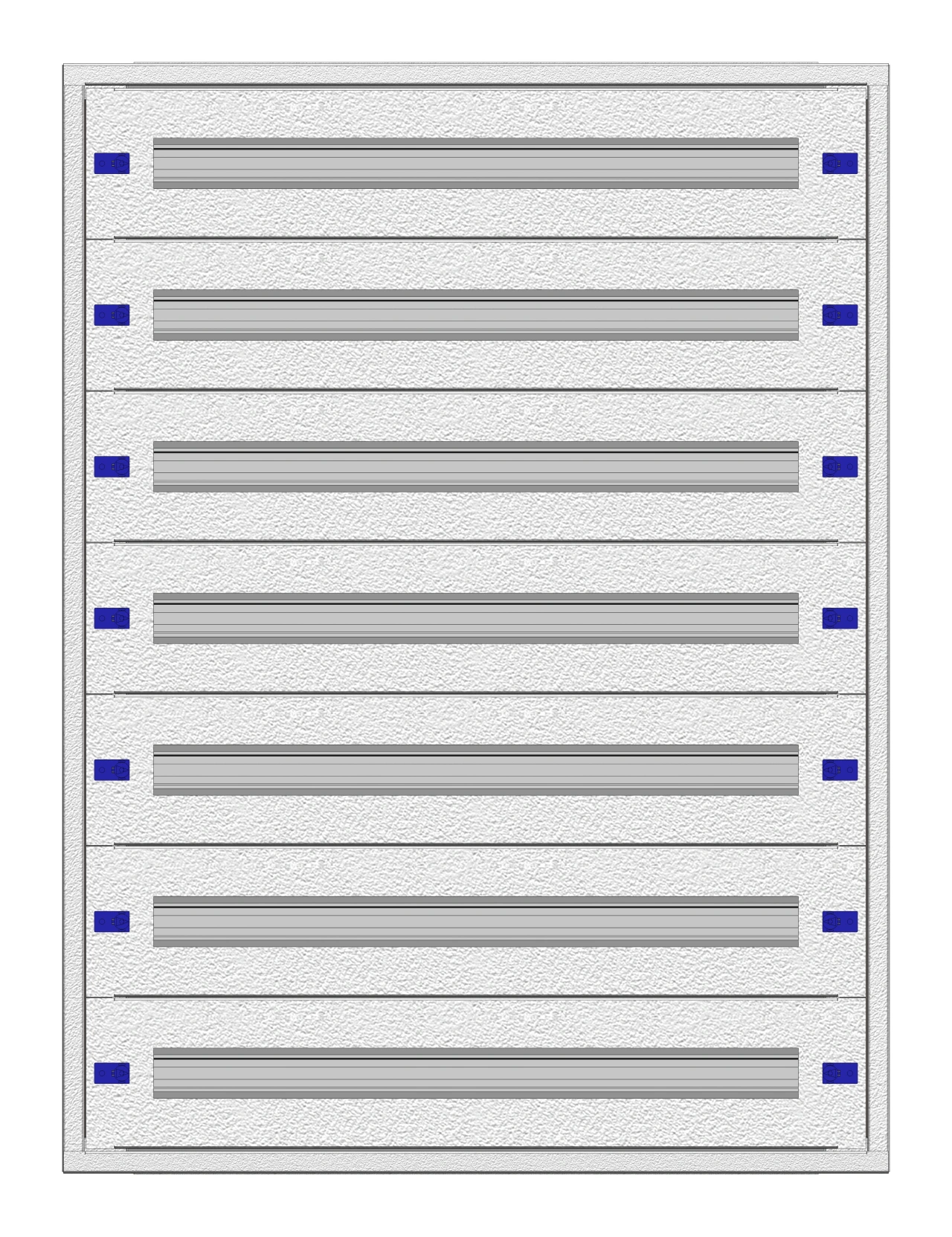 Modular chassis 3-21K flat, 7-rows, depth 100 mm