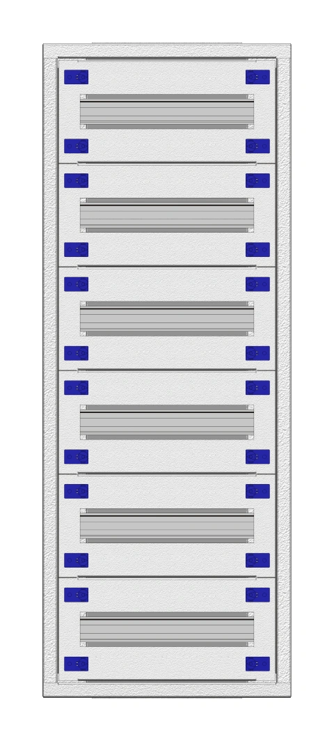 Cadru montaj compl. 1-18UV, 6 şine, plastr.plastic