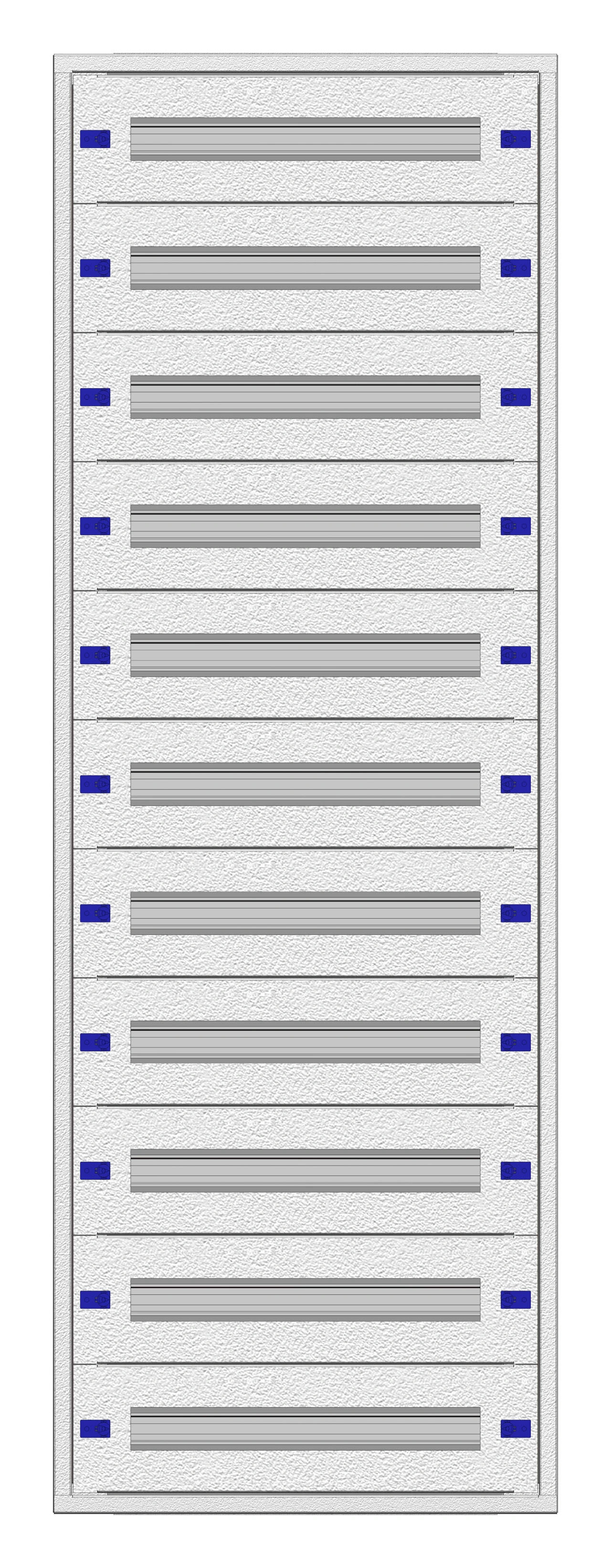 Cadru montaj compl. 2-33UV, 11 şine, plastr.plastic