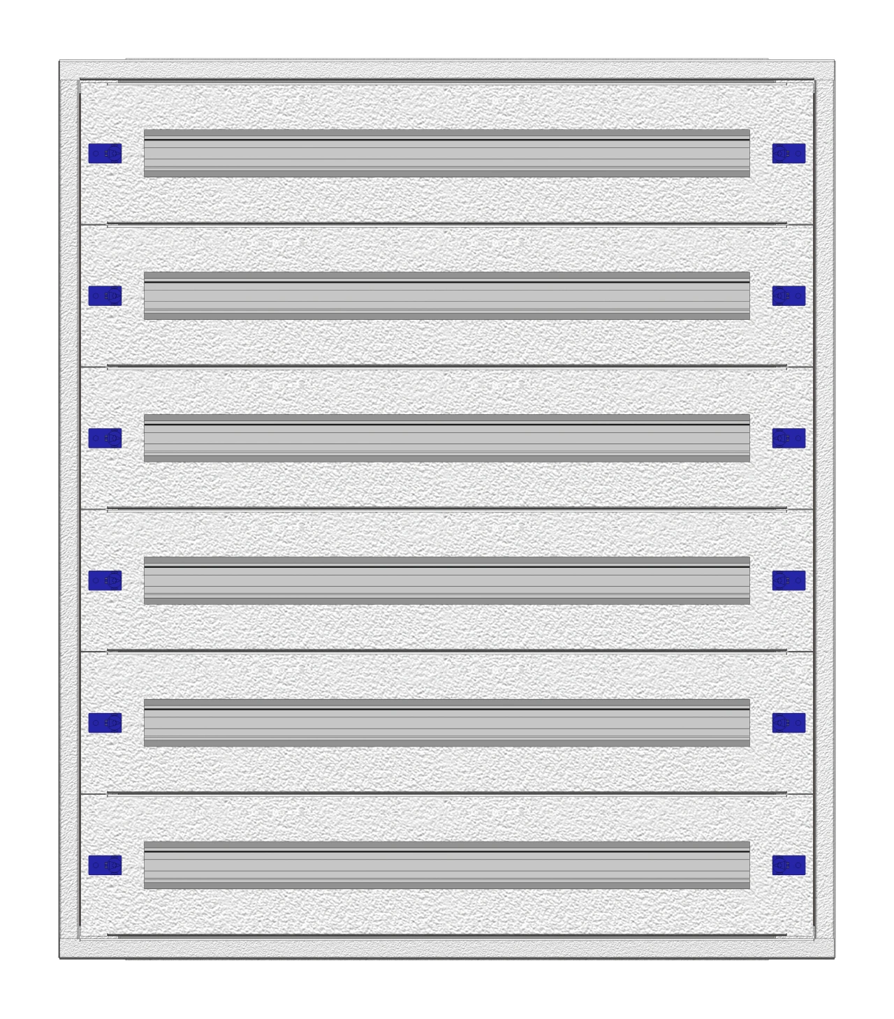 Cadru montaj compl. 3-18UV, 6 şine, plastr.plastic