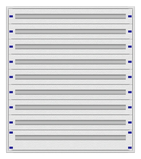 Cadru montaj compl. 5-28UV, 9 şine, plastr.plastic