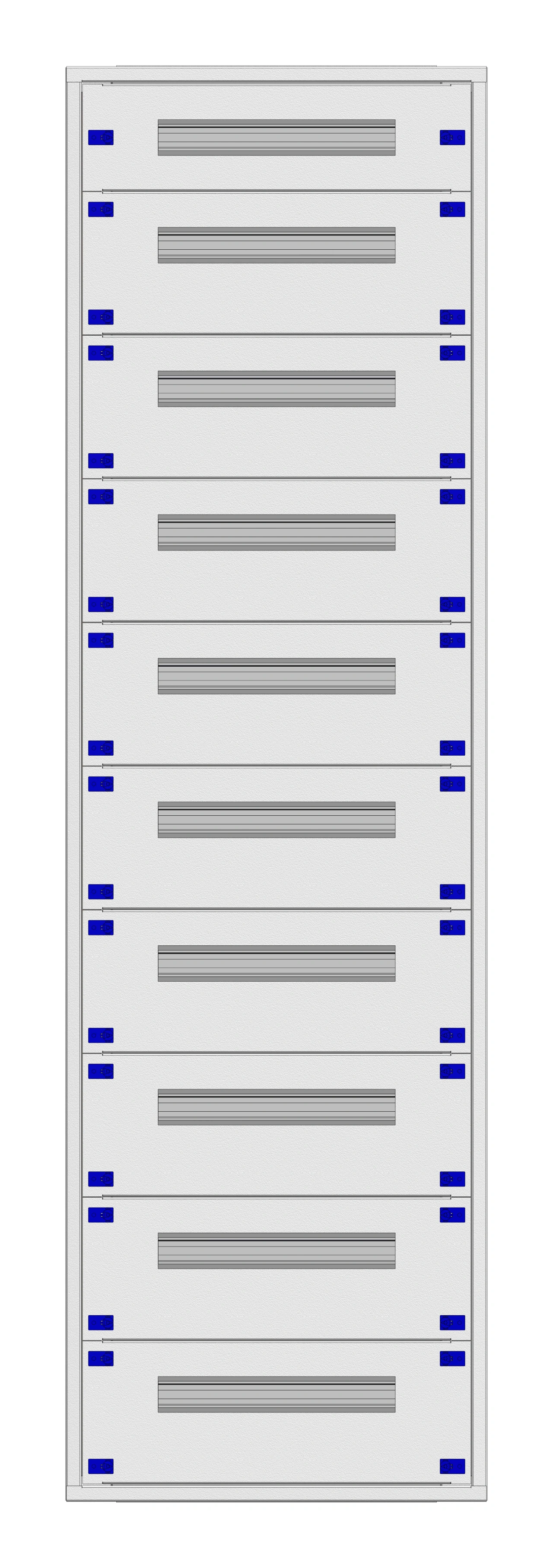 Distribution board insert KVN 60mm, 2-39K, 10-rows