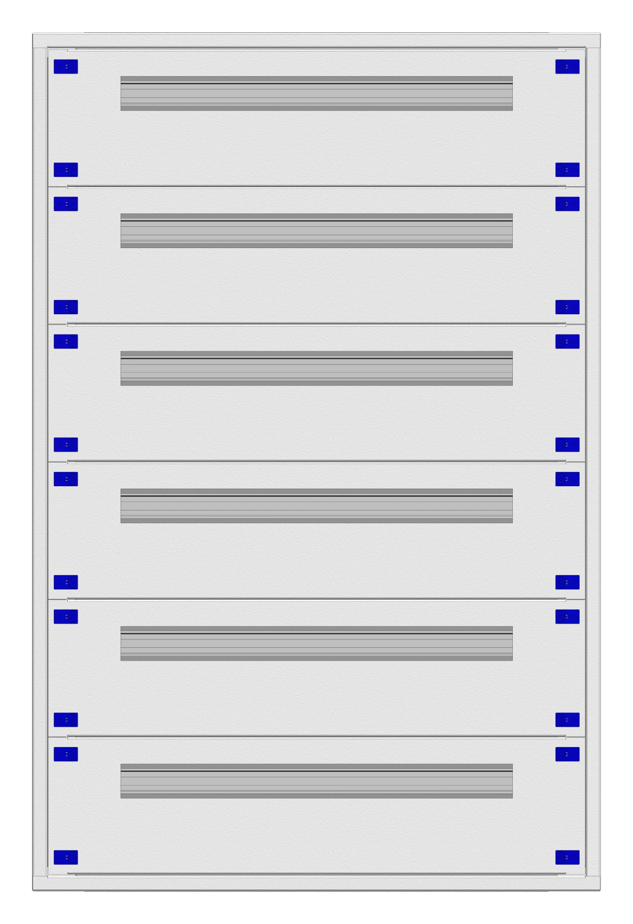 Distribution board insert KVN 60mm, 3-24K, 6-rows
