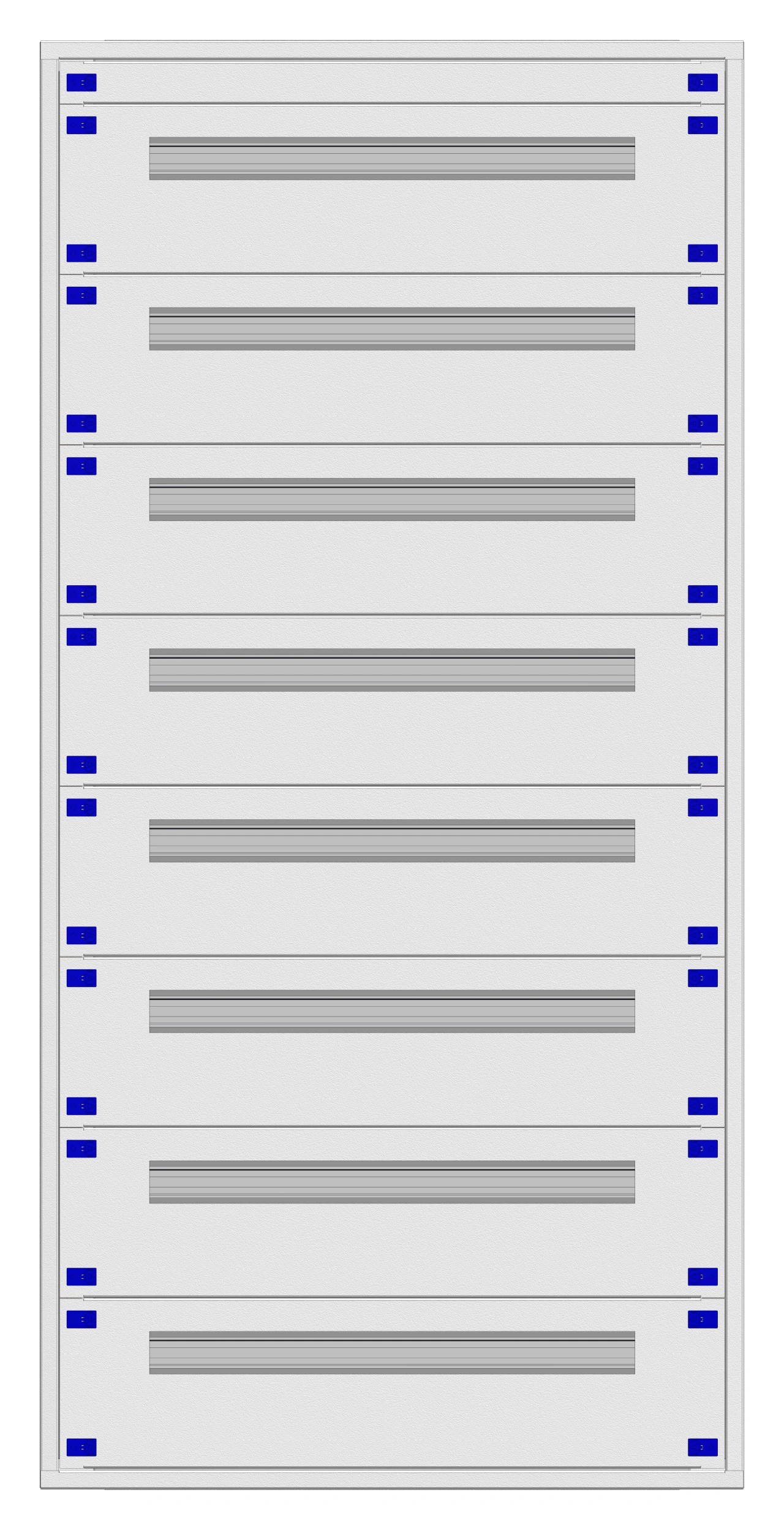 Distribution board insert KVN 60mm, 3-33K, 8-rows