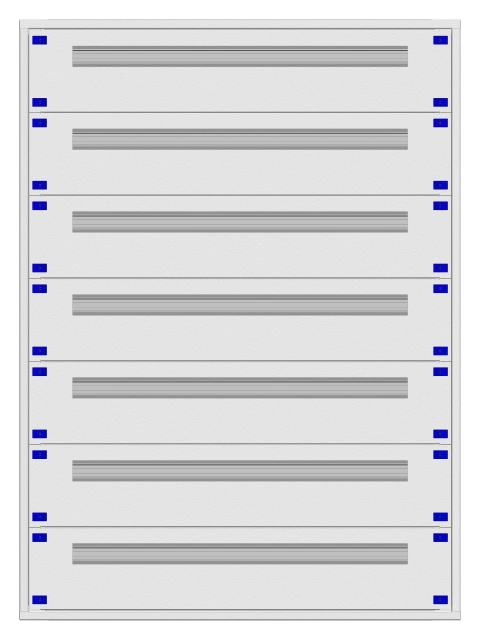 Distribution board insert KVN 60mm, 4-28K, 7-rows