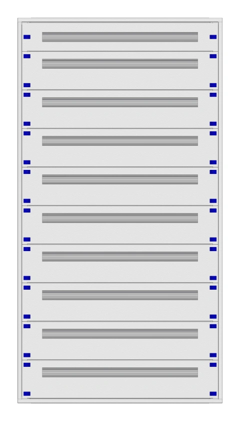 Distribution board insert KVN 60mm, 4-39K, 10-rows