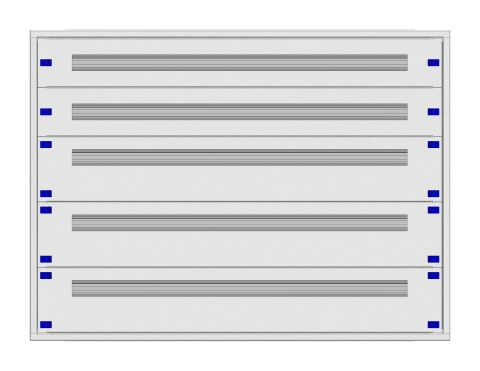 Distribution board insert KVN 60mm, 5-18K, 5-rows