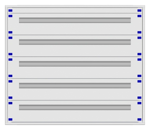 Distribution board insert KVN 60mm, 5-21K, 5-rows