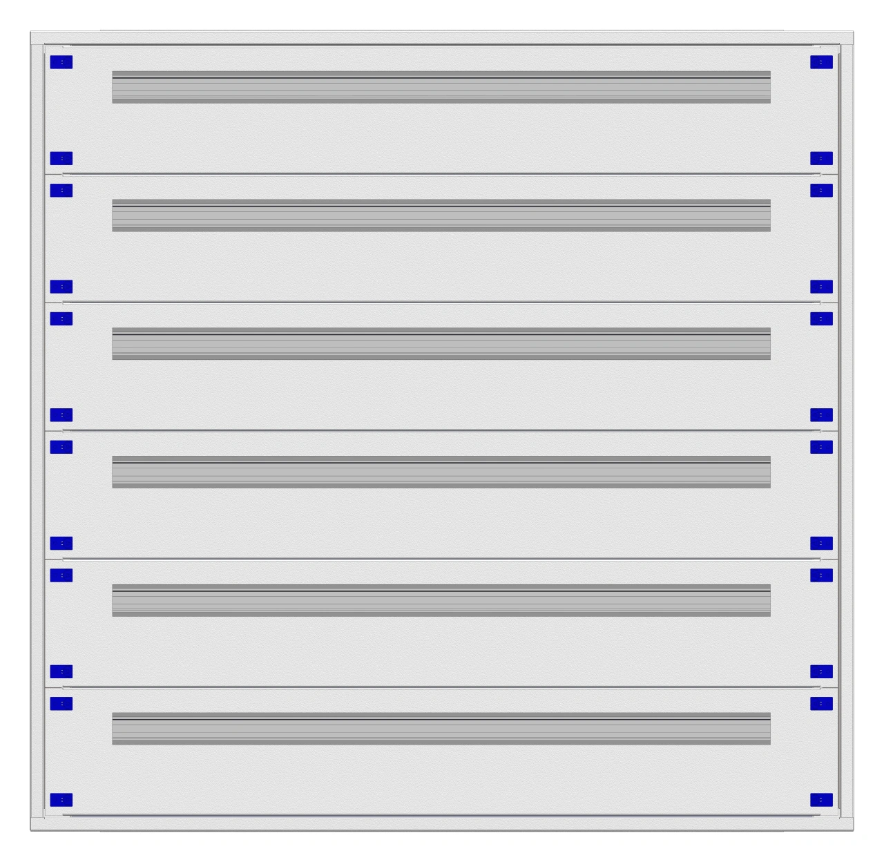 Distribution board insert KVN 60mm, 5-24K, 6-rows