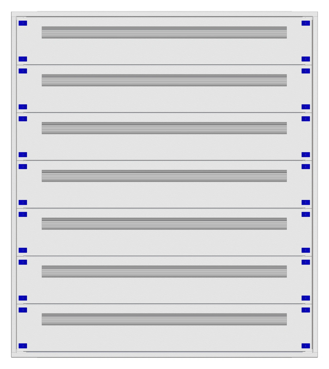 Distribution board insert KVN 60mm, 5-28K, 7-rows