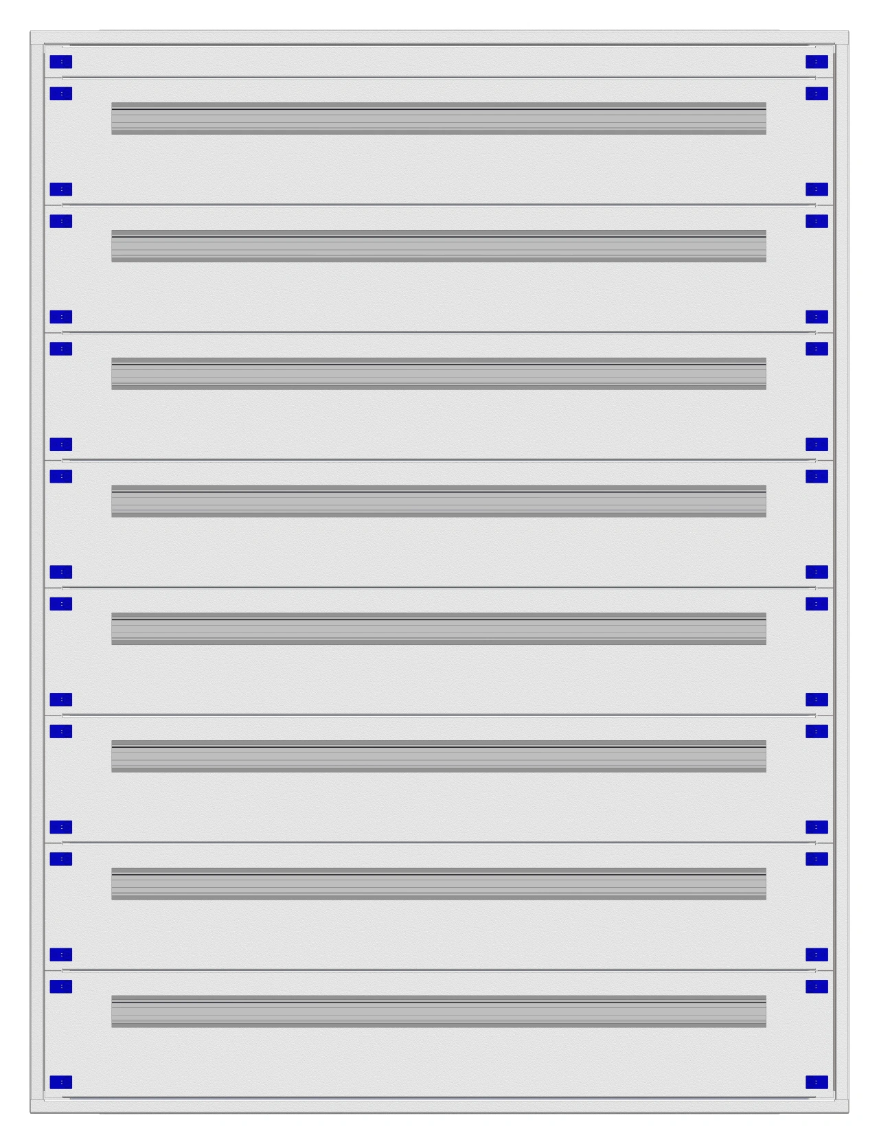 Distribution board insert KVN 60mm, 5-33K, 8-rows