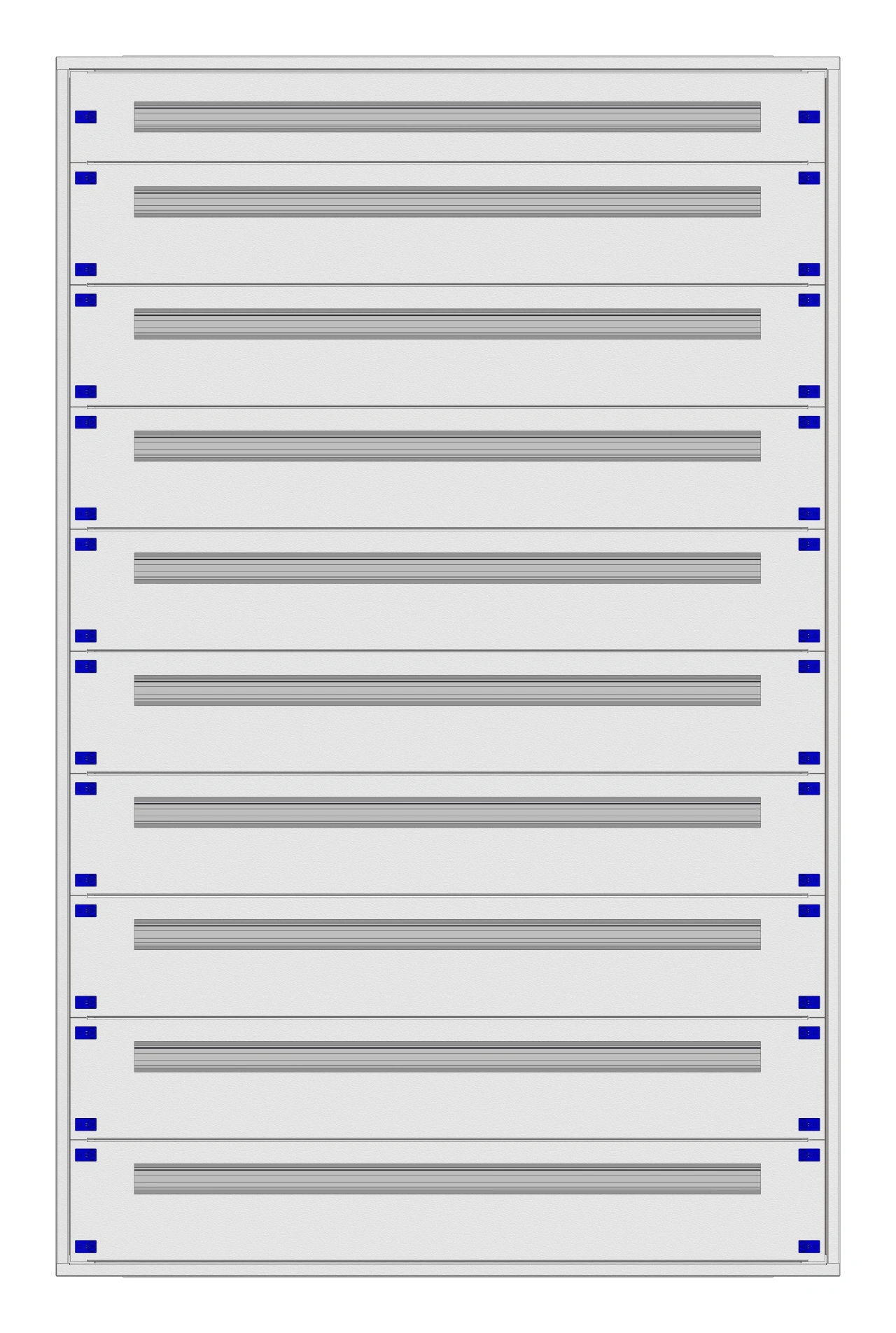 Distribution board insert KVN 60mm, 5-39K, 10-rows